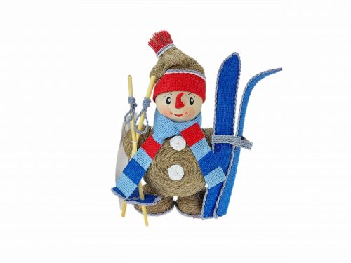 Сувенир «Снеговик с лыжами» 20111-166
