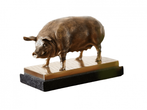 Скульптура “Свинка” (бронза)