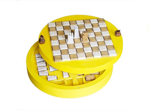 Шахматы ручной работы “Сыр”