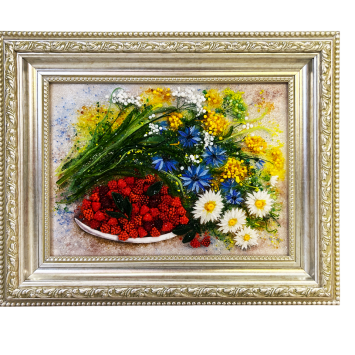 Картины из стекла