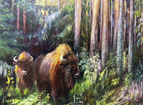 Фрагмент картины "Беловежская пуща"