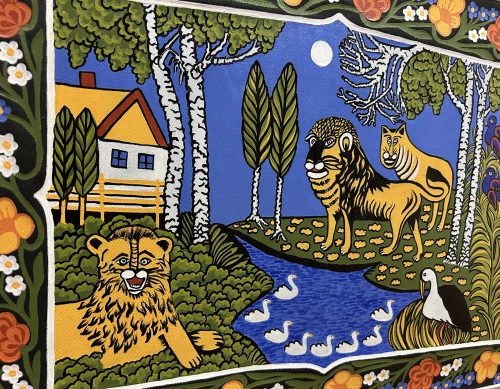 Фрагмент панно "Маляванка"