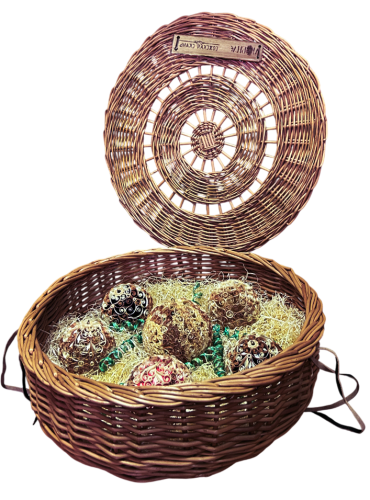 Корзина для новогодних шаров