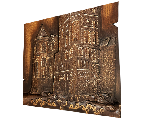 Панно "Мирский замок" крупный план