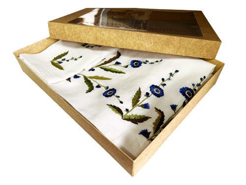 Комплект столовый «Цветение льна»