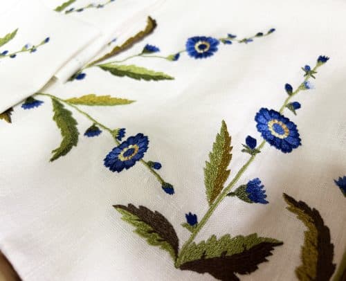 Комплект столовый "Цветение льна"